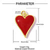 Brass Enamel Pendants KK-OY015-74G-1-2