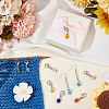 24Pcs 12 Colors Cat Eye Bead Pendant Stitch Marker HJEW-NB00010-4