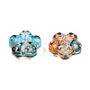 Transparent Spray Painted Glass Beads GLAA-N035-029-G01-3