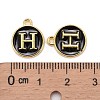 Golden Plated Alloy Charms LS-ENAM-S118-02H-3