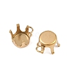 304 Stainless Steel Pendant Rhinestone Claw Charms Settings STAS-B121-01B-G-2