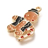 Christmas Theme Alloy Enamel Pendants ENAM-Q509-02KCG-02-2