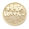 Christmas Series Wax Seal Brass Stamp Head LS-AJEW-M037-01G-06-2