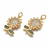 Brass Micro Pave Cubic Zirconia Pendants LS-ZIRC-Q200-013-NF-3