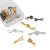 Alloy Rhinestone Magnetic Clasps ALRI-TA0001-02-6