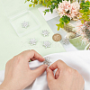 6Pcs Brass Shank Buttons Micro Pave Cubic Zirconia BUTT-FG0001-37-3