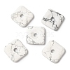 Frosted Natural Howlite Pendants G-C138-03B-1