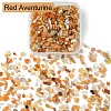 50G Natural Red Aventurine Chip Beads G-YW0001-68-1