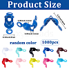 1000Pcs Spray Painted Iron Bead Tips IFIN-SP0001-63-2