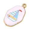 Printed 304 Stainless Steel Pendants SA-CBA7467-01A-G-2