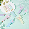 10Pcs 10 Styles Silicone Hair Accessories for Women Girls OHAR-AR0001-09-4