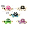 10Pcs 5 Colors Alloy Enamel Connector Charms ENAM-YW0003-43-3