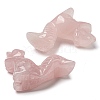 Natural Rose Quartz Carved Healing Squirrel Figurines DJEW-D012-01E-2