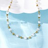 304 Stainless Steel & Round ABS Plastic Imitation Pearl Link Chain Necklaces NJEW-U026-19G-2