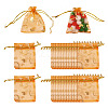 50Pcs Heart Printed Organza Bags OP-TADJ0001-01E-1