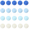 Rubberized Style Imitated Silicone Acrylic Beads MACR-PA0001-06C-02-6