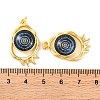 Rack Plating Brass Micro Pave Cubic Zirconia Pendants KK-H486-25G-04-3