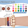 24 Colors Transparent Acrylic Beads TACR-PH0001-94-2