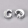 Alloy Slide Charms LS-PALLOY-WH0066-21G-1