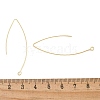 Brass Hoop Earring Findings KK-H503-25G-3