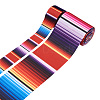 2 Rolls 2 Styles Stripe Pattern Printed Polyester Grosgrain Ribbon OCOR-TA0001-37D-1