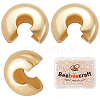 Beebeecraft Brass Crimp Beads Covers KK-BBC0003-61-1