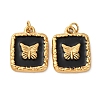 304 Stainless Steel Enamel Pendants STAS-U061-37G-A02-1