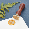 Brass Wax Seal Stamp AJEW-WH0192-026-3