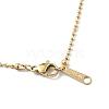 Ion Plating(IP) 304 Stainless Steel Ball Chain Necklace for Men Women NJEW-M200-03G-3