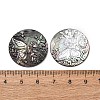 Natural Black Lip Shell Carved Cabochons SHEL-G024-01A-3