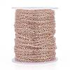 Brass Flat Oval Cable Chains CH030-RG-4