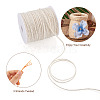 Craftdady 2Rolls 2 Colors Earthy Colored Jute Cord OCOR-CD0001-06-11