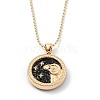 Alloy Rhinestone Pendant Necklaces NJEW-H306-A08-G-1