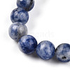 Natural Blue Spot Jasper Beads Stretch Bracelets BJEW-T022-04I-3