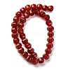 Dyed & Heated Natural Carnelian Beads Strands G-G177-I01-01-3