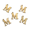 304 Stainless Steel Alphabet Charms STAS-H122-M-AB-2