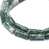 Natural Green Spot Jasper Beads Strands G-F631-D13-3