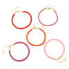 10Pcs 5 Colors 4.5MM Round Nylon Milan Cord Bracelet Making BJEW-TA0001-24D-2