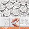 40Pcs 5 Style Aluminium Hollow Candle Canister Lids AJEW-BC0003-62-2