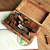 Letters & Number & Symbol Wooden Stamp Sets SCRA-PW0004-011-3