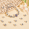 80Pcs 8 Styles Tibetan Style European Beads DIY-NB0012-43E-4