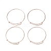 Adjustable Iron Expandable Bangle Making LS-BJEW-R038-RG-2