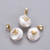 Natural Cultured Freshwater Pearl Pendants X-KK-L187-15G-1