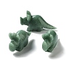 Natural Green Aventurine Carved Healing Rhinoceros Figurines DJEW-P016-01B-1