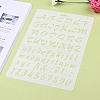 Plastic Reusable Drawing Painting Stencils Templates DIY-F018-B02-5