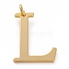 Golden Brass Pendants KK-P194-01G-L-1