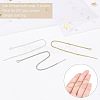 6 Pairs 3 Colors Brass Stud Earring Findings KK-UN0001-07-4