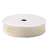 Flat Christmas Theme Polyester Grosgrain Ribbon OCOR-YWC0001-01A-01-2