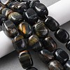 Natural Blue Tiger Eye Beads Strands G-H331-B01-1