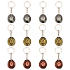 DICOSMETIC 12Pcs 3 Colors Alloy Keychain KEYC-DC0001-02-1
